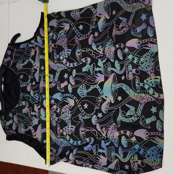 Mushroom Top Mens see measurements  Xs S Retro 70s 80s Vintage Sleeveless - Picture 7 of 7